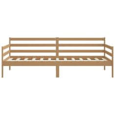 Vidaxl Pasja postelja medeno rjava trdna borovina 90x200 cm