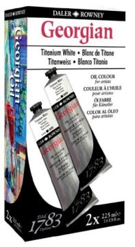Daler Rowney Oljna barva Georgian 2x225 ml Titanium White