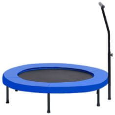 Greatstore Fitnes trampolin z ročajem in varnostno oblogo 122 cm