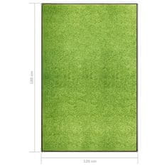 Vidaxl Pralni predpražnik zelen 120x180 cm