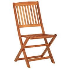 Vidaxl Vrtna jedilna garnitura 11-delna 280x90x75cm trden akacijev les
