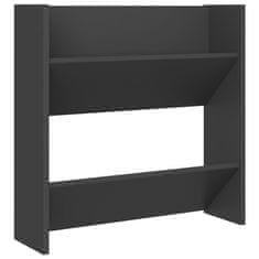 Vidaxl Stenske omare za čevlje 4 kosi sive 60x18x60 cm iverna pl.