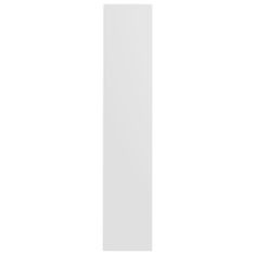 Greatstore Stenska omara za čevlje bela 80x18x90 cm iverna plošča