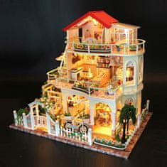 shumee Miniaturna hiša - Vila v cvetju