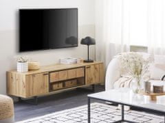 Beliani TV mizica iz svetlega lesa BOISO