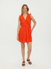 Vero Moda Ženska obleka VMNATALI 10263273 Cherry Tomato (Velikost M)