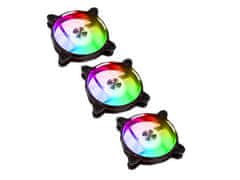 Lian Li BR120 ventilator za ohišje, RGB, 120 mm, 3 kosi, črn (BRDIGITAL-3RB)