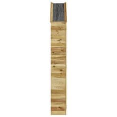 Vidaxl Vrtna lopa za orodje, 107x37x220 cm, bor