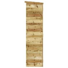 Greatstore Vrtna lopa za orodje 123x50x171 cm trdna borovina