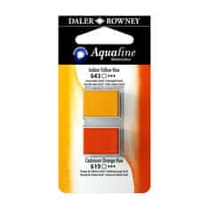 Daler Rowney Akvarelna barva Aquafine set 2 indian yellow hue/cdm orange