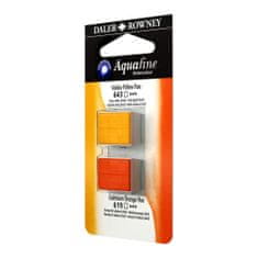 Daler Rowney Akvarelna barva Aquafine set 2 indian yellow hue/cdm orange