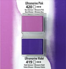 Daler Rowney Akvarelna barva Aquafine set 2 ultramarine pink/ultramarine