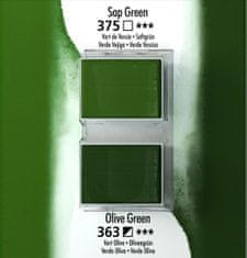 Daler Rowney Akvarelna barva Aquafine set 2 sap green/olive green