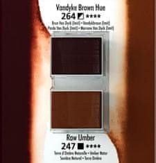 Daler Rowney Akvarelna barva Aquafine set 2 Vandyke brown/raw umber