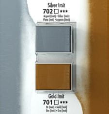 Daler Rowney Akvarelna barva Aquafine set 2 silver (imit.)/gold (imit.)