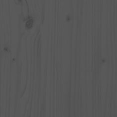 Greatstore Stojalo za zaslon sive barve (52-101)x22x14cm trdna borovina