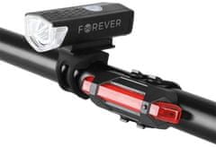 Forever BLG-100 komplet LED kolesarskih luči, sprednja in zadnja luč, vodoodpornost