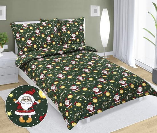 Bombažna posteljnina - 140x200, 70x90 cm - Božič
