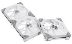 Lian Li SL120 ventilator za ohišje, RGB, 120 mm, 3 kosi in kontroler, bel (UF-SL120-3W)