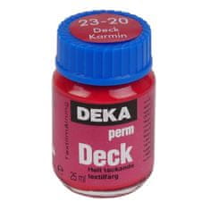 Rayher.	 Barva za tekstil DEKA Perm Deck 25 ml karmin rdeča