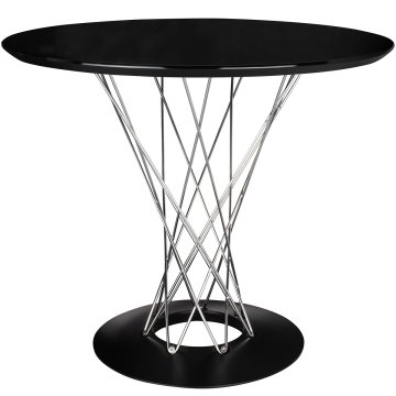 KINGHOME TWIST 100 miza črna - MDF, krom