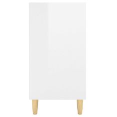 Vidaxl Komoda visok sijaj bela 103,5x35x70 cm iverna plošča