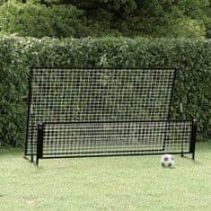 shumee vidaXL Nogometni gol z odbojno mrežo 2 v 1 202x104x120 cm jeklo