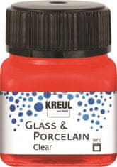 Rayher.	 Barva za porcelan in steklo, 20ml, češnjevo rdeča, prosojna