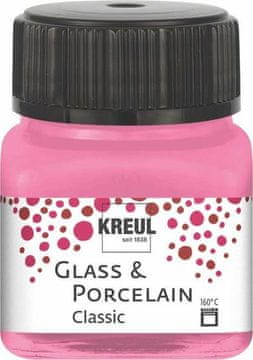 Rayher.	 Barva za porcelan in steklo, 20ml, rožnata, pokrivna