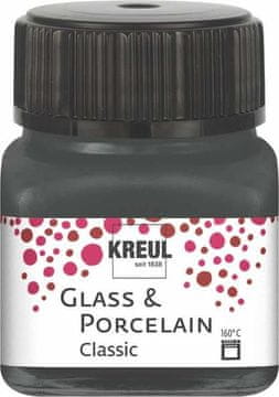 Rayher.	 Barva za porcelan in steklo, 20ml, siva, pokrivna