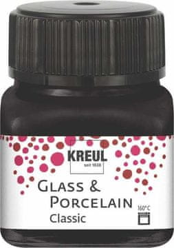 Rayher.	 Barva za porcelan in steklo, 20ml, črna, pokrivna