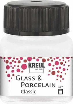 Rayher.	 Barva za porcelan in steklo, 20ml, biserno bela, pokrivna
