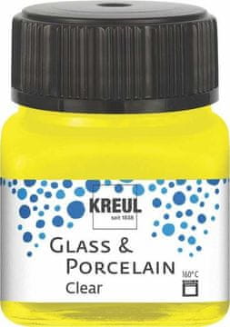 Rayher.	 Barva za porcelan in steklo, 20ml, rumena, prosojna