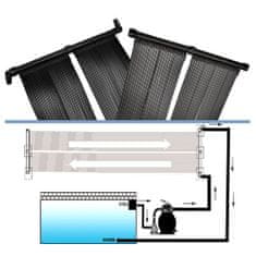 Greatstore Solarni grelni panel za bazen 4 kosi 80x620 cm