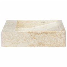 Vidaxl Umivalnik krem 58x39x10 cm marmor