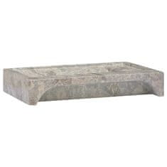 Greatstore Umivalnik siv 58x39x10 cm marmor