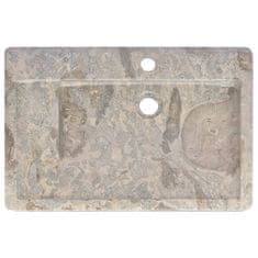 Vidaxl Umivalnik siv 58x39x10 cm marmor