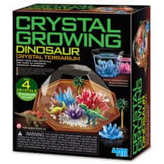 4M Crystal Growing terarij, s kristali in dinozavri
