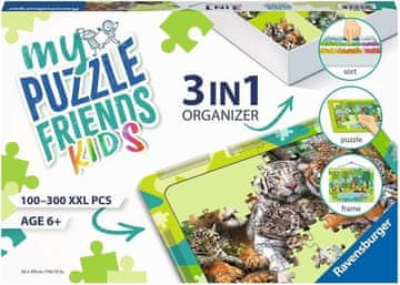 Ravensburger My Puzzle Friends Kids komplet sestavljank 3 v 1 zelene barve