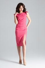 Lenitif Ženska midi obleka Nenneke L034 roza S