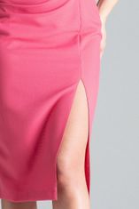 Lenitif Ženska midi obleka Nenneke L034 roza S