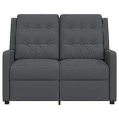 shumee 2-sedežni raztegljivi fotelj, temno sive barve, oblazinjen s tkanino