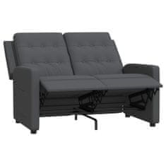 shumee 2-sedežni raztegljivi fotelj, temno sive barve, oblazinjen s tkanino