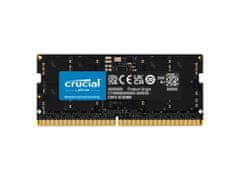Crucial pomnilnik (RAM), DDR5, 16 GB, 4800 MT/s, CL40, 1,1 V, SODIMM (CT16G48C40S5)