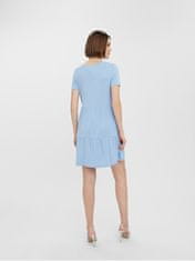 Vero Moda Ženska obleka VMFILLI Regular Fit 10248703 Blue Bell (Velikost M)
