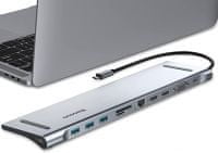BASEUS CATSX-G0G priklopna postaja USB-C, 11v1 (RDOUH033)