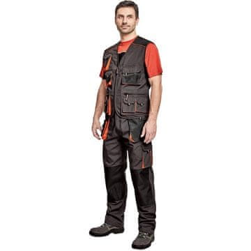 Cerva EMERTON delovni brezrokavnik, siv