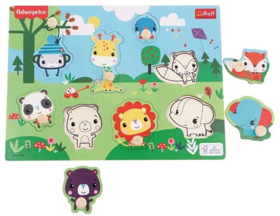 Trefl Lesen vložek Fisher Price Wild Animals