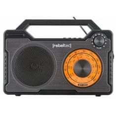 REBELTEC Rodos FM Radio in Bluetooth zvočnik črn