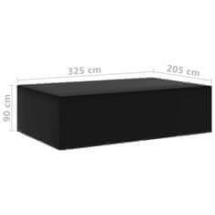 shumee Pokrivalo za vrtno pohištvo 12 obročkov 2 kosa 325x205x90 cm